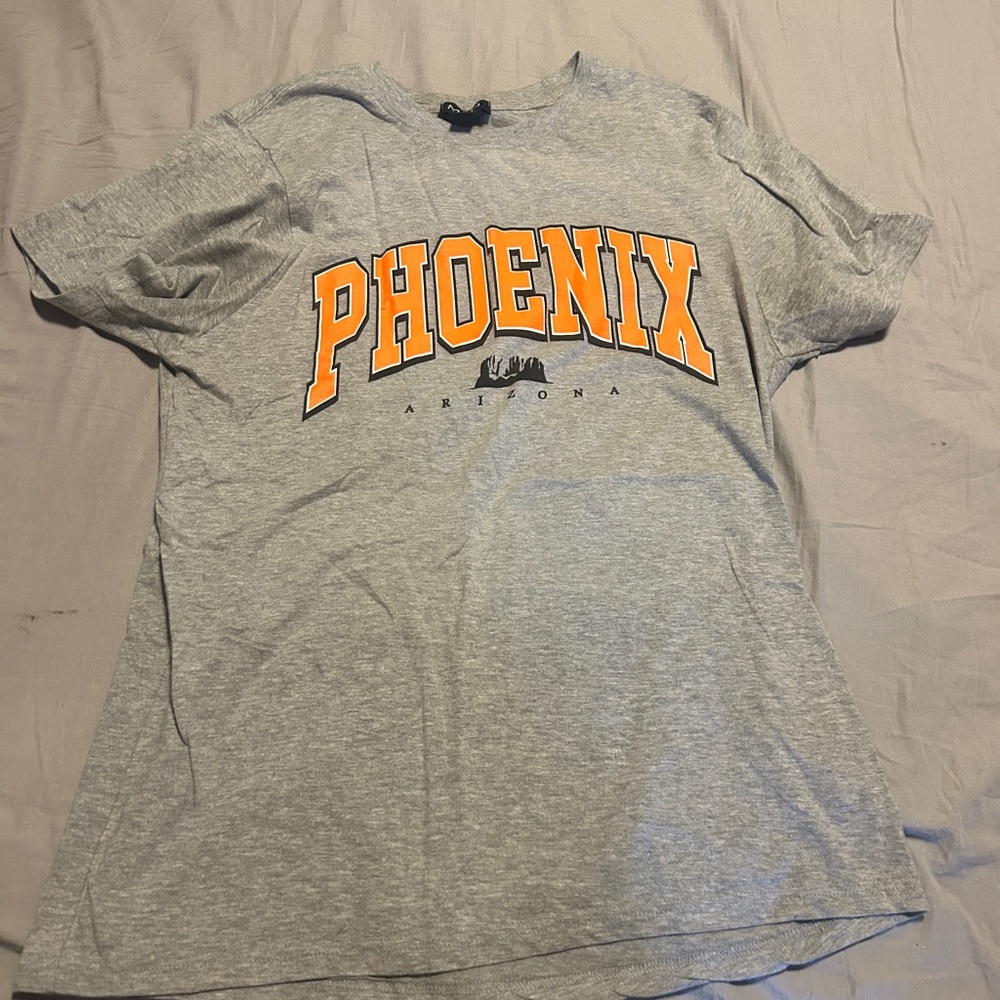 Gray Phoenix Graphic T-Shirt
